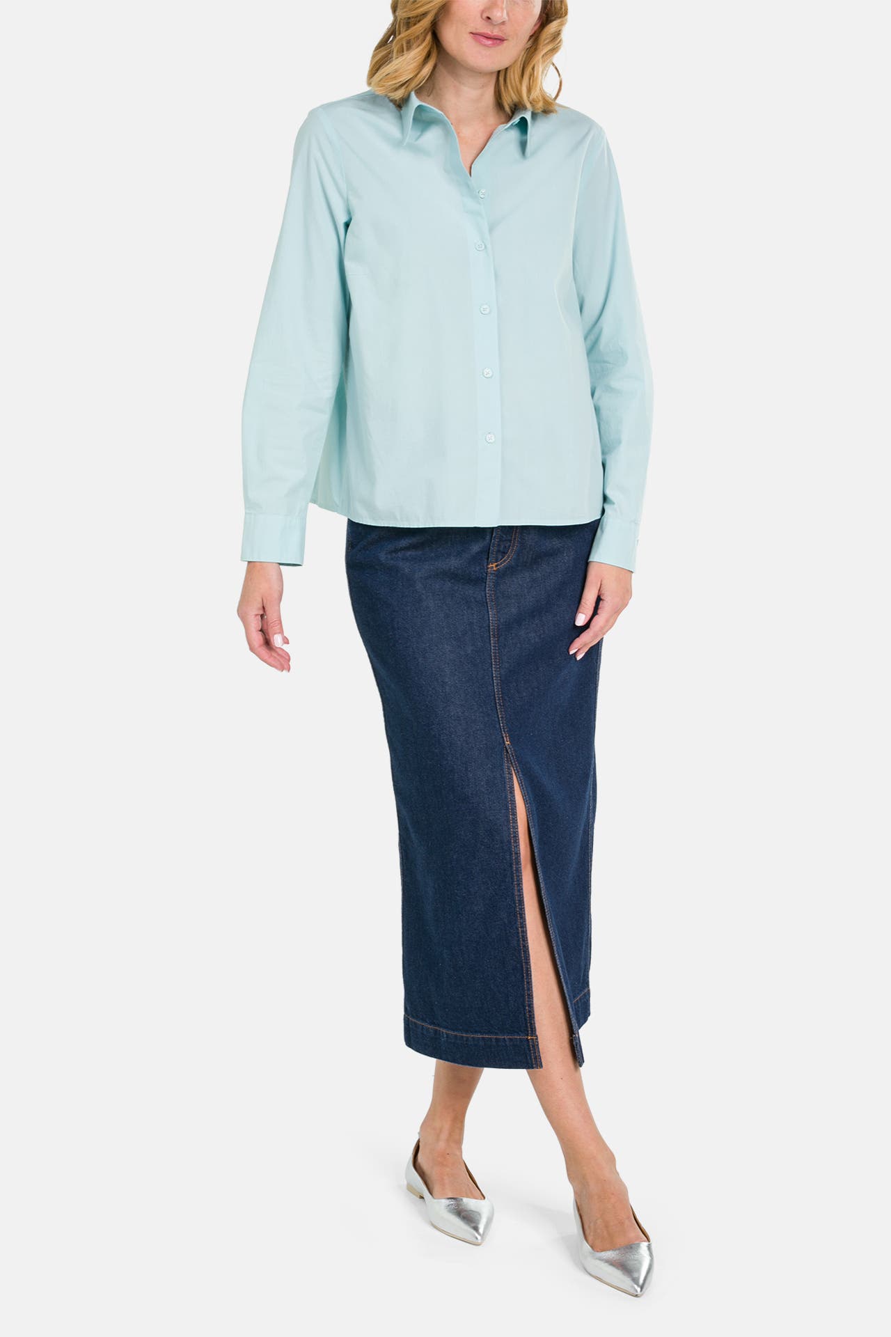 MARC O'POLO DENIM Casual-Bluse türkis, Bild 1