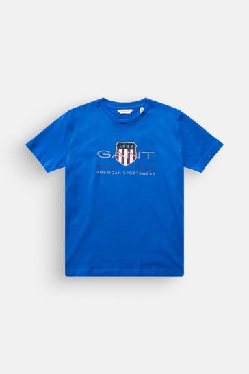 GANT T-Shirt royalblau