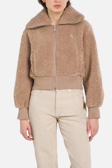 CALVIN KLEIN Felljacke braun