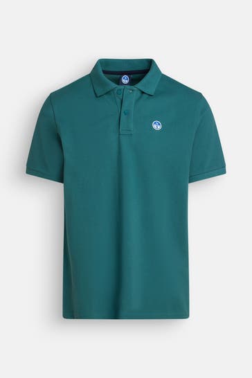 NORTH SAILS Polo-Shirt smaragdgrün