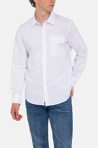 REPLAY Casual-Hemd weiß Slim Fit