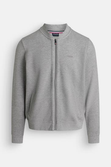 HECHTER Paris Sweatjacke hellgrau