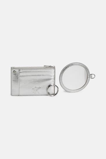 CALVIN KLEIN Kartenetui silber