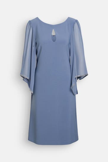 JOSEPH RIBKOFF Kleid taubenblau