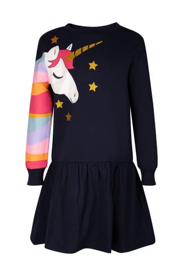HAPPY GIRLS Sweatshirt-Kleid dunkelblau