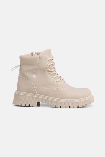 U.S. POLO ASSN. Schnürboots beige