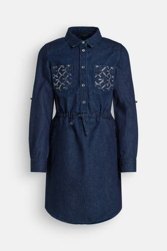 GUESS Jeanskleid dunkelblau