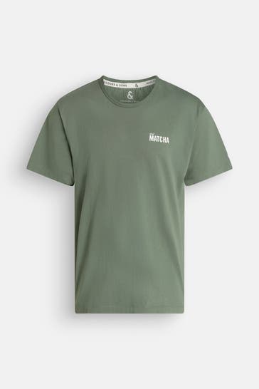 COLOURS & SONS T-Shirt dunkelgrün