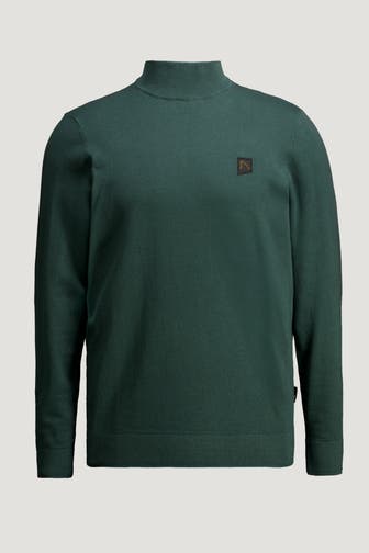 CHASIN' Strickpullover 'Ard Mock' tannengrün