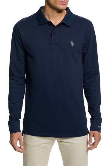 U.S. POLO ASSN. - Langarm-Polo dunkelblau