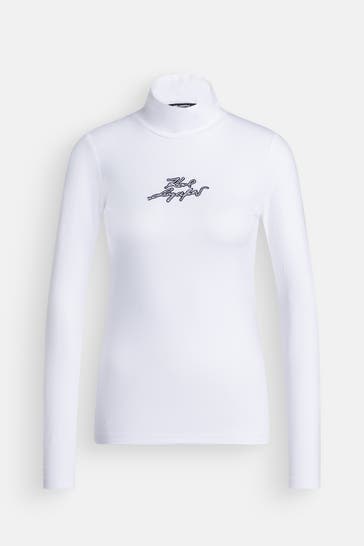 KARL LAGERFELD Longsleeve weiß