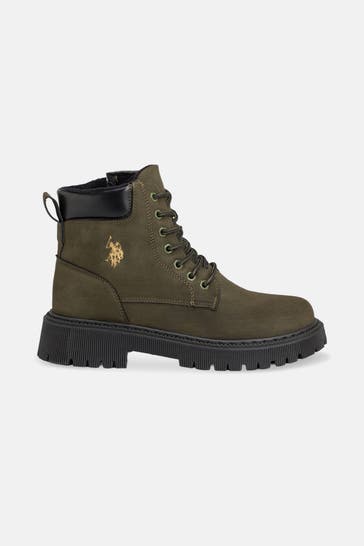 U.S. POLO ASSN. Schnürboots dunkelgrün