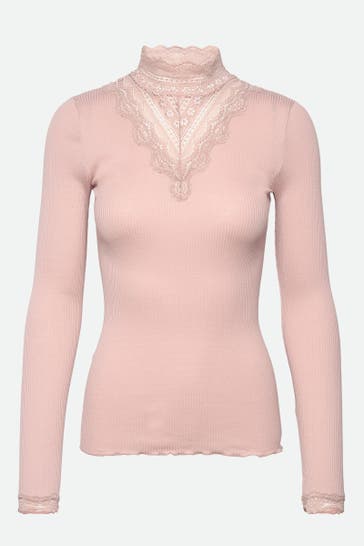 ROSEMUNDE Seidenmix-Longsleeve altrosa