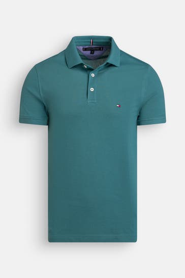 TOMMY HILFIGER Polo-Shirt petrol
