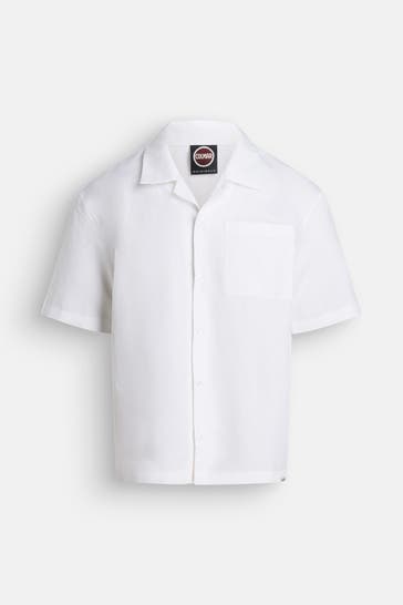 COLMAR Leinenmix-Hemd weiß