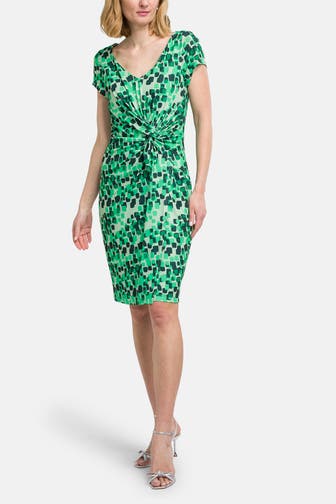 VERA MONT Kleid grün gemustert