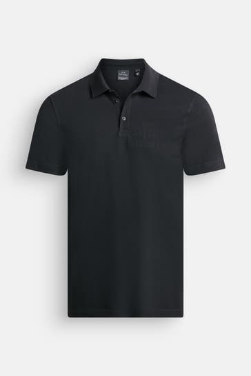 ARMANI EXCHANGE Polo-Shirt schwarz