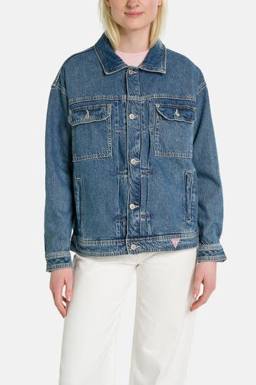 GUESS Jeansjacke blau
