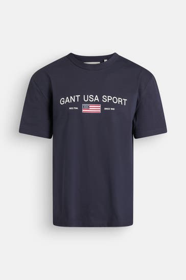 GANT T-Shirt dunkelblau