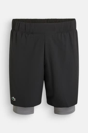 LACOSTE Shorts schwarz