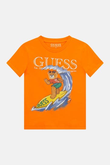 GUESS T-Shirt neonorange