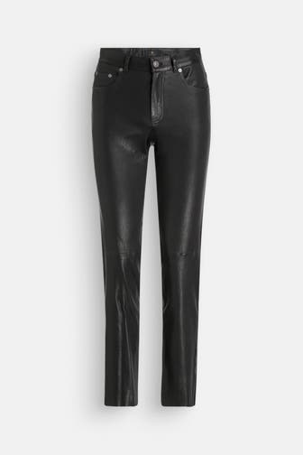 BELSTAFF Lederhose 'Larchmont' schwarz