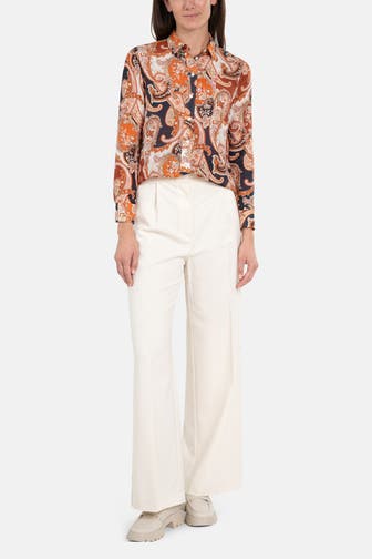 GANT Seidenmix-Bluse gemustert