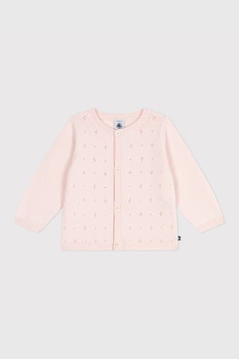 PETIT BATEAU Strickjacke puderrosa