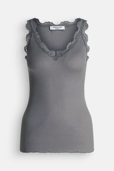 ROSEMUNDE Seidenmix-Top 'Beatha' graublau