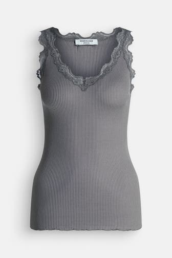 ROSEMUNDE Seidenmix-Top 'Beatha' graublau