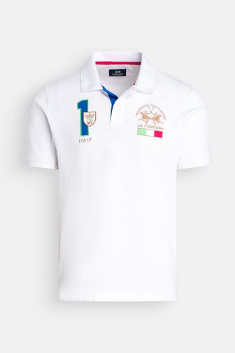 LA MARTINA Polo-Shirt weiß