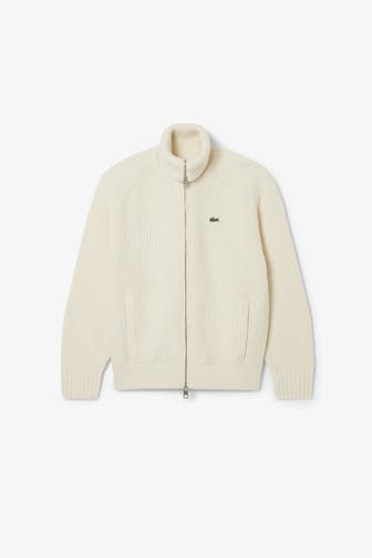 LACOSTE Wolljacke ecru