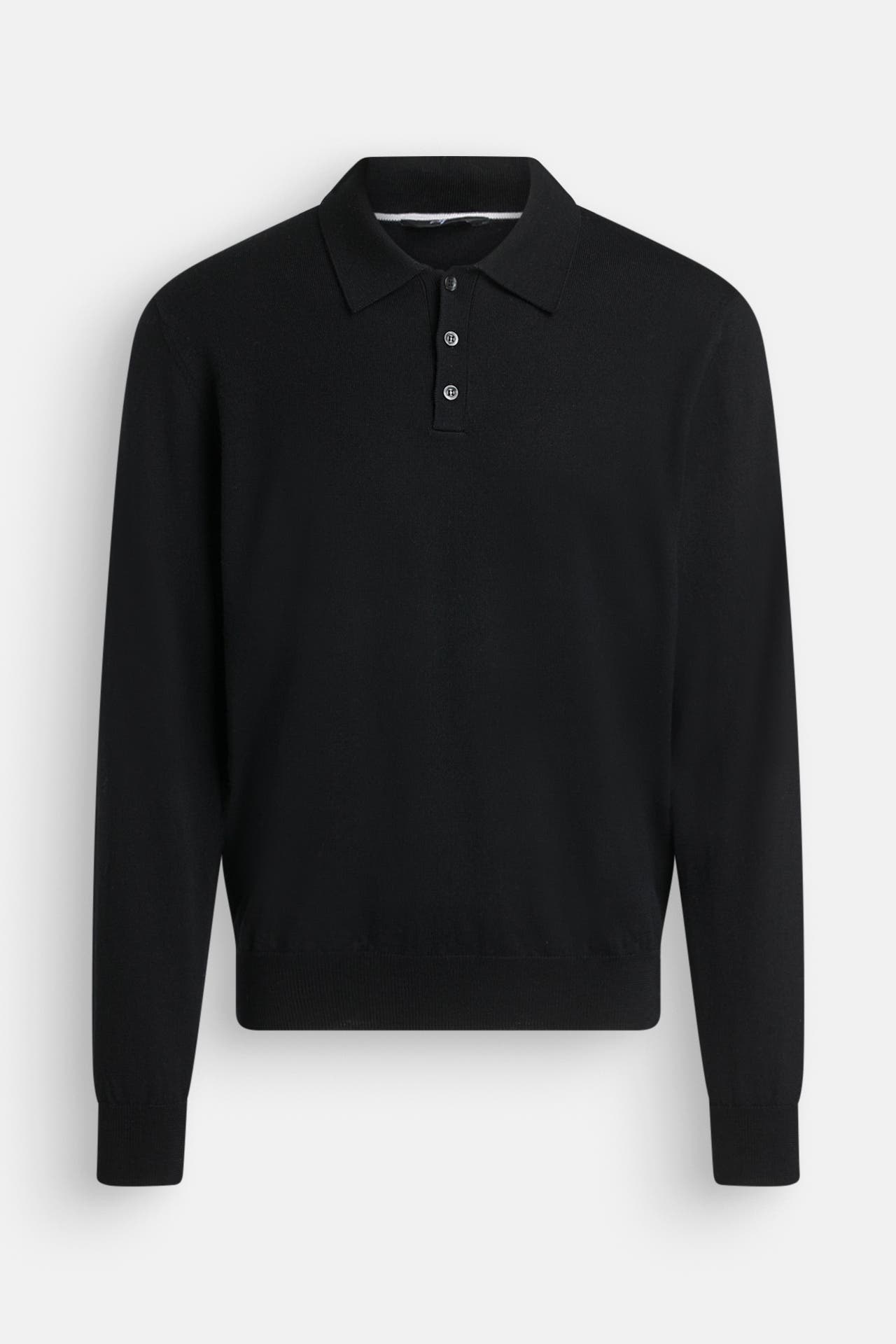 7 FOR ALL MANKIND Polo-Langarm schwarz, Bild 1