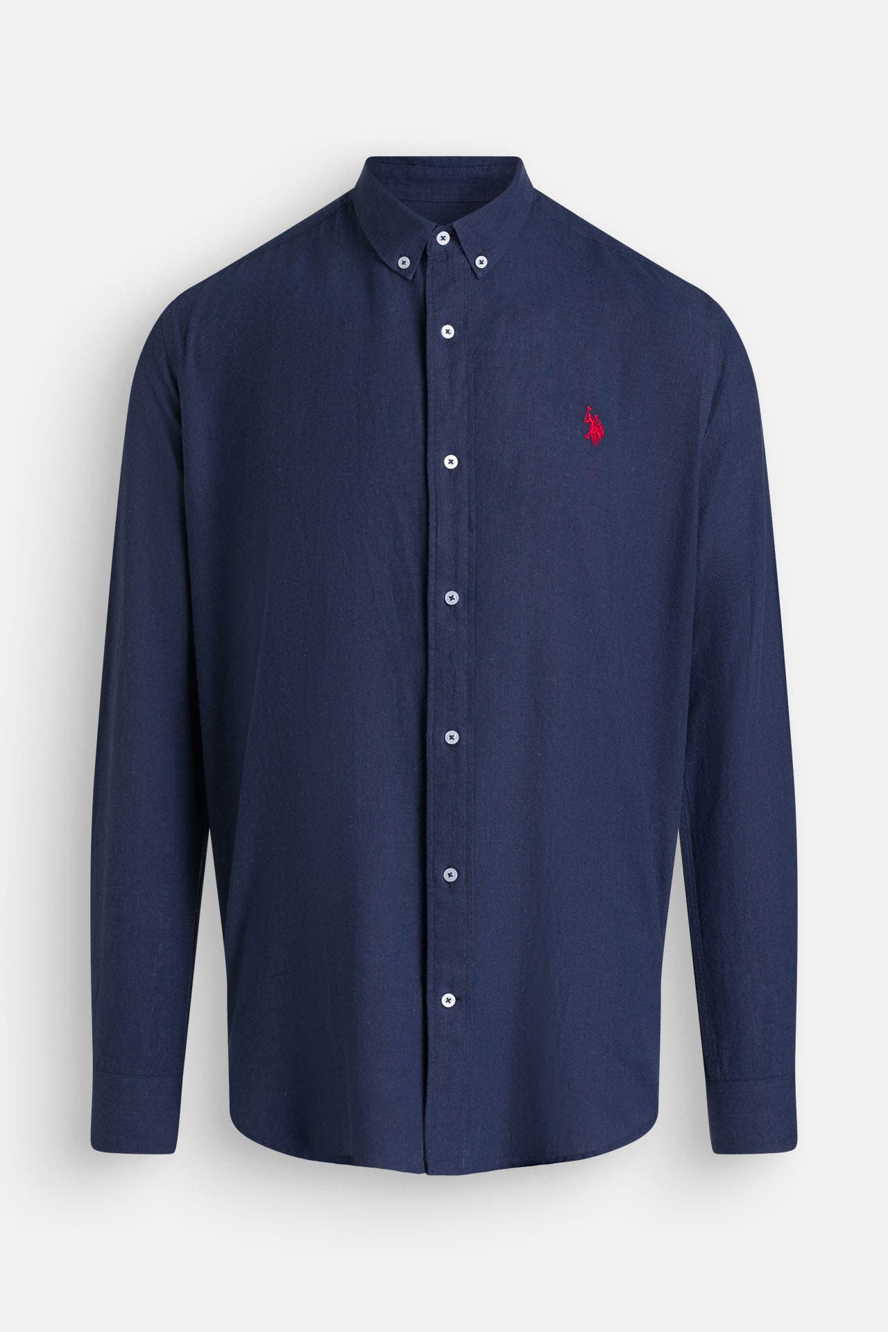 U.S. POLO ASSN. Leinenmix-Hemd Regular Fit, Bild 1