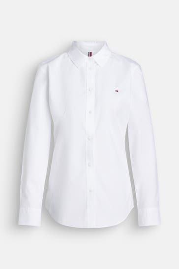 TOMMY HILFIGER Casual-Bluse weiß