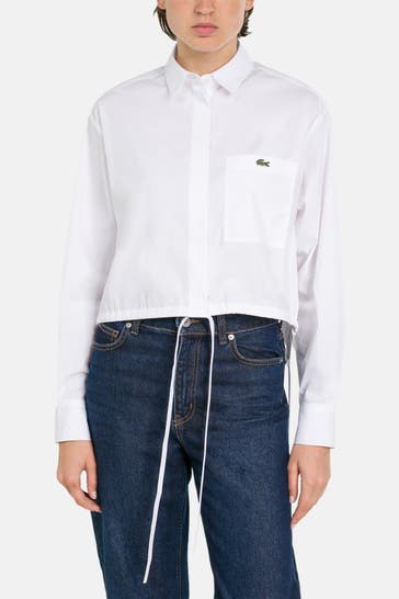 LACOSTE Casual-Bluse weiß