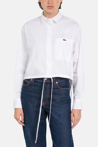 LACOSTE Casual-Bluse weiß