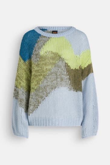 BOSS Wollmix-Pullover 'Funch' mehrfarbig