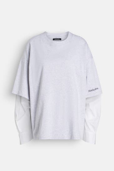 BLACK PALMS Longsleeve hellgrau