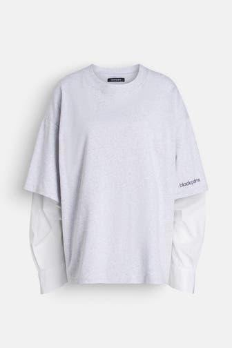 BLACK PALMS Longsleeve hellgrau
