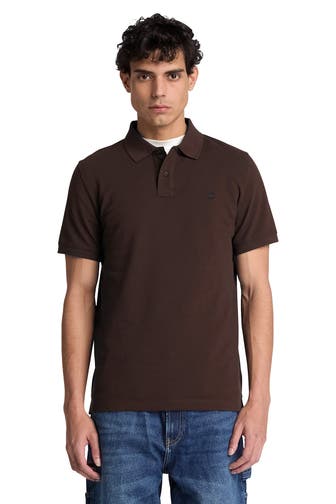 TIMBERLAND Polo-Shirt dunkelbraun