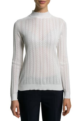 COMMA, Strickpullover weiß