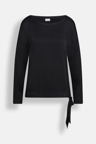 S.OLIVER BLACK LABEL Blusenshirt schwarz