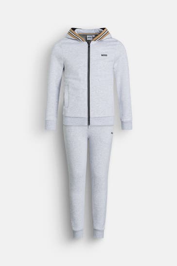 BOSS Trainingsanzug grau