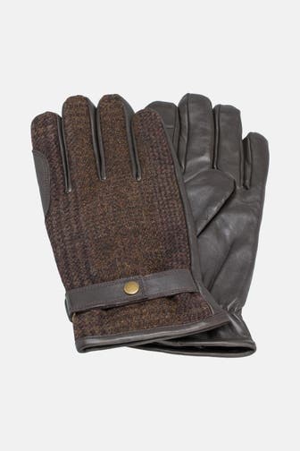 BARBOUR Lederhandschuhe braun