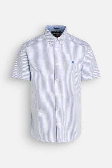 SUPERDRY Kurzarmhemd gestreift Regular Fit