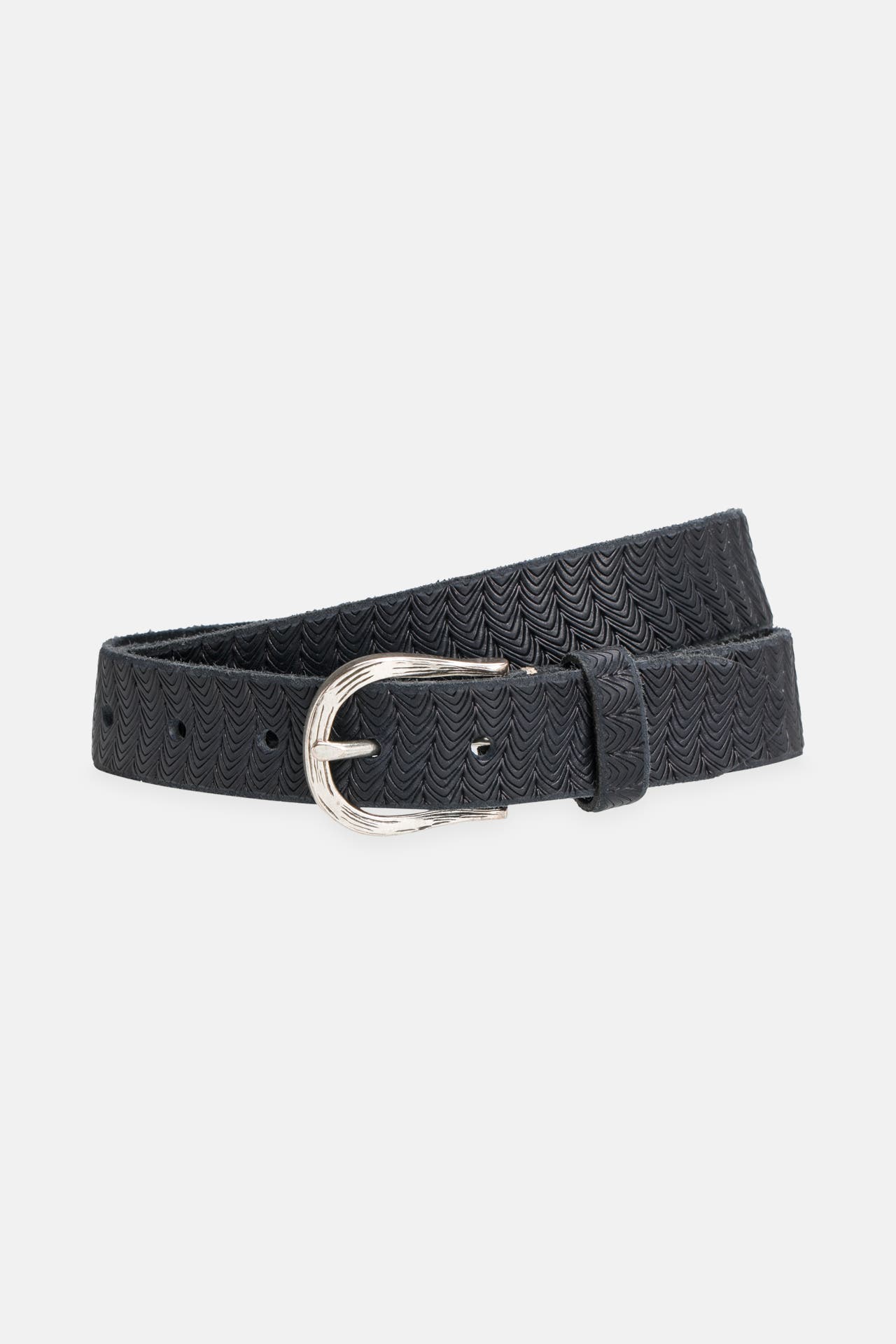 B.BELT Leder-Gürtel navy, Bild 1