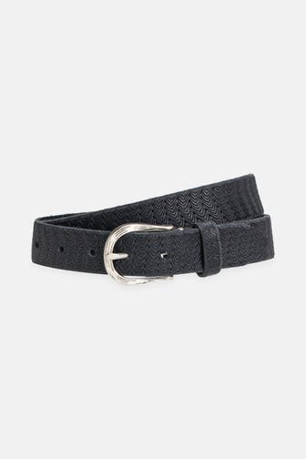 B.BELT Leder-Gürtel navy