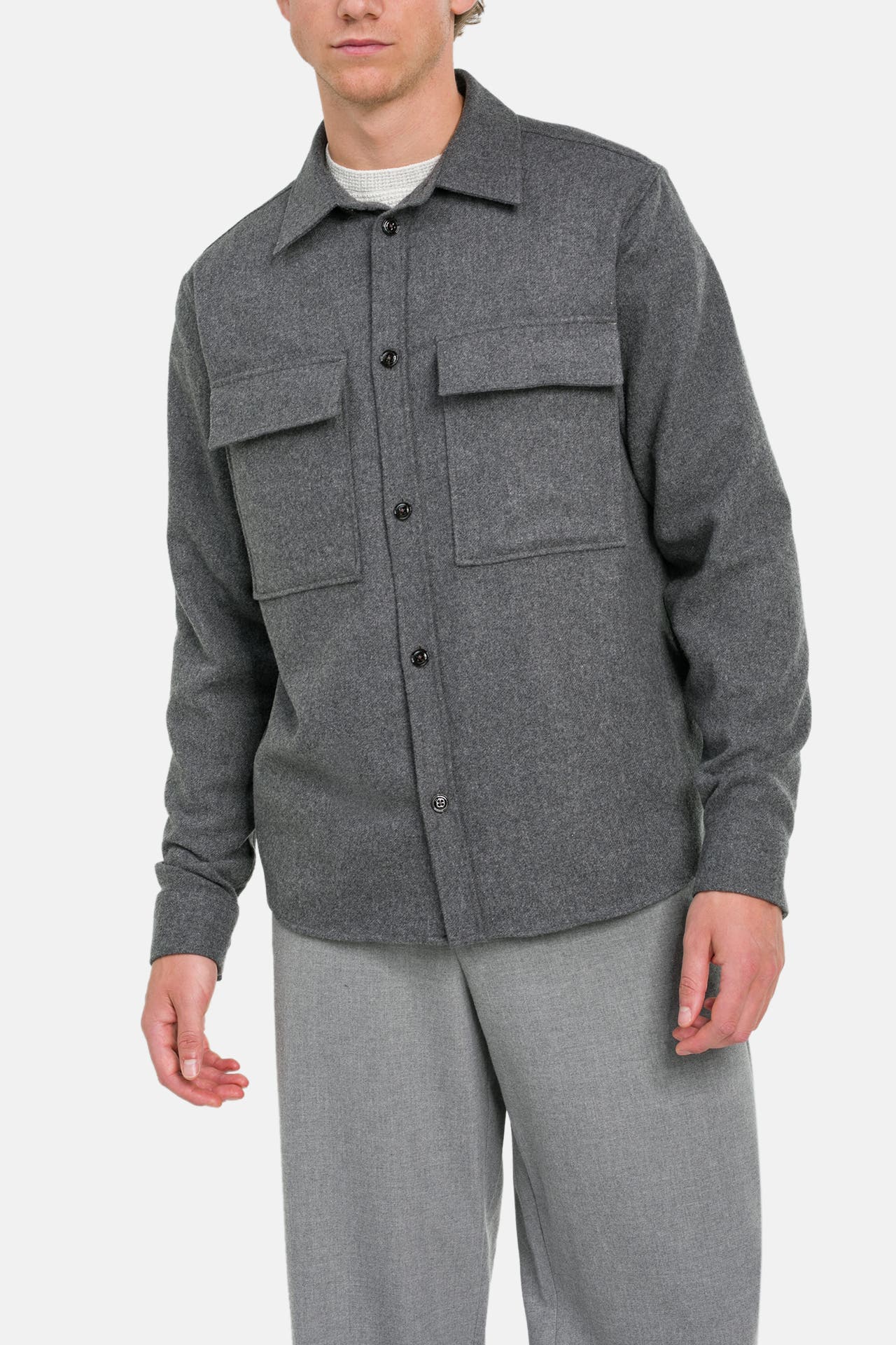 J.LINDEBERG Wollmix-Overshirt anthrazit, Bild 1