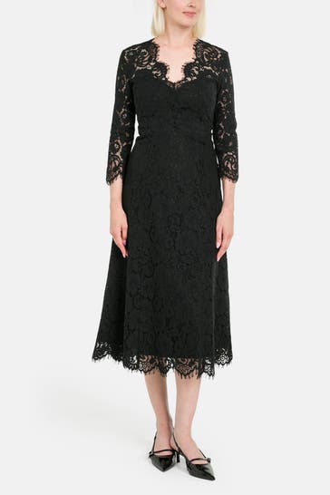 IVY OAK Spitzenkleid schwarz